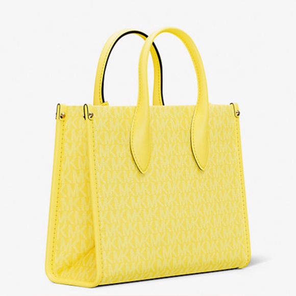Michael Kors Mirella Yellow Satchel with Detachable Strap NEW🌼🌼 - Picture 6 of 8